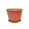 The Garden Center Terracotta Round Plastic Planter 16cm