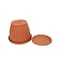 The Garden Center Terracotta Round Plastic Planter 18cm
