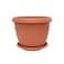 The Garden Center Terracotta Round Plastic Planter 18cm