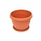 The Garden Center Terracotta Round Plastic Planter 24cm
