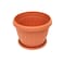 The Garden Center Terracotta Round Plastic Planter 26cm