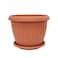 The Garden Center Terracotta Round Plastic Planter 29cm