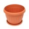 The Garden Center Terracotta Round Plastic Planter 40cm