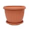 The Garden Center Terracotta Round Plastic Planter 40cm