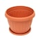 The Garden Center Terracotta Round Plastic Planter 45cm