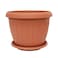 The Garden Center Terracotta Round Plastic Planter 45cm