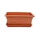 The Garden Center Terracotta Rectangular Plastic Planter 35cm