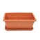 The Garden Center Terracotta Rectangular Plastic Planter 40cm