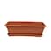 The Garden Center Terracotta Rectangular Plastic Planter 58cm