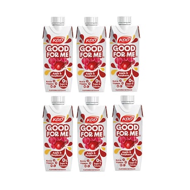 عصير كدّ "جود فور مي" بنكهة التفاح والتوت الأحمر 250 مل × 6 قطع
