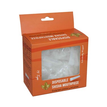 قطعة فم شيشة كينج سوري مابسام للاستخدام مرة واحدة، 75 طرفًا