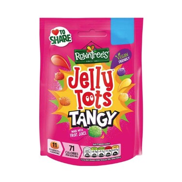 Rown Trees Jelly Tots Tangy With Fruit Juice 140g