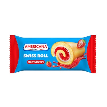 Americana Swiss Roll Strawberry 20g