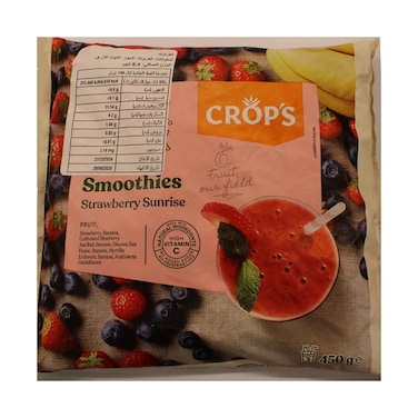 Crops Frozen Smoothies Strawberry Sunrise Fruits 450g
