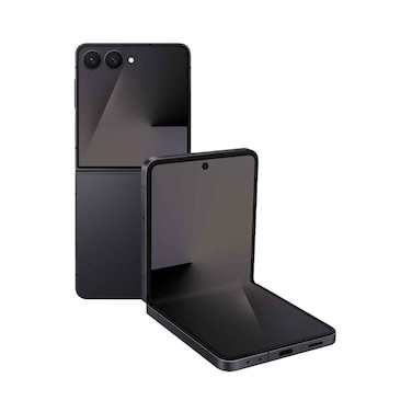 هاتف سامسونج جالاكسي Z فليب7 الذكي 5G بسعة 12 جيجابايت RAM و512 جيجابايت تخزين باللون الأسود
