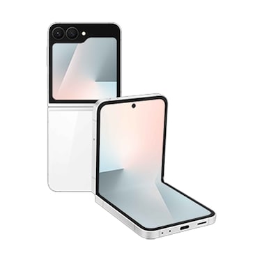 هاتف سامسونج جالاكسي فليب7 FE الذكي 5G موديل F761BZWAM بسعة 8 جيجابايت RAM و128 جيجابايت تخزين باللون الأبيض