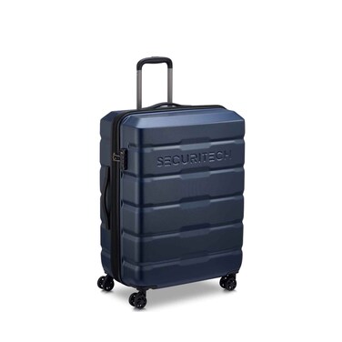 Delsey Securitech Hard Trolley Luggage, 4 Wheels Citadel 70cm Assorted
