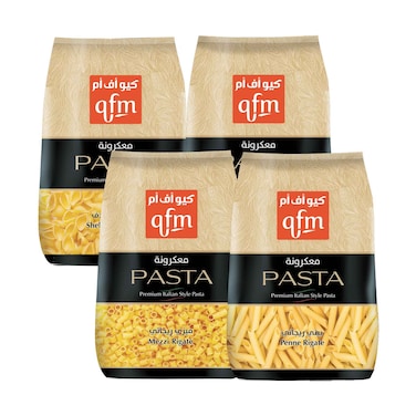 Qfm Quality Premium Pasta Assorted 400gx4 Pieces