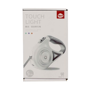 مقود قابل للسحب مع ضوء ليد بطول 5 متر من تاتش لايت