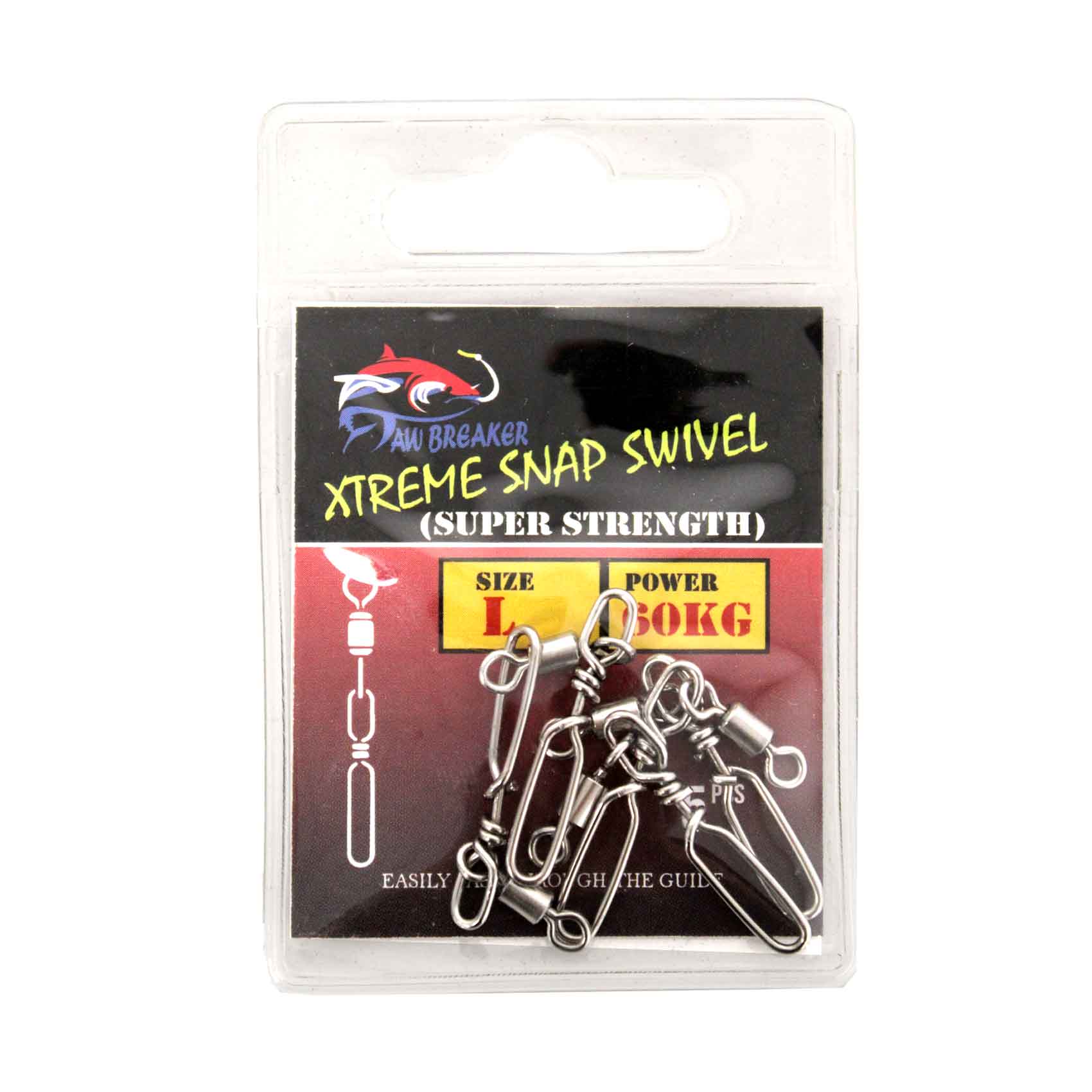 Jaw Breaker Xtreme Snap Swivel, Power 60kg & Size L