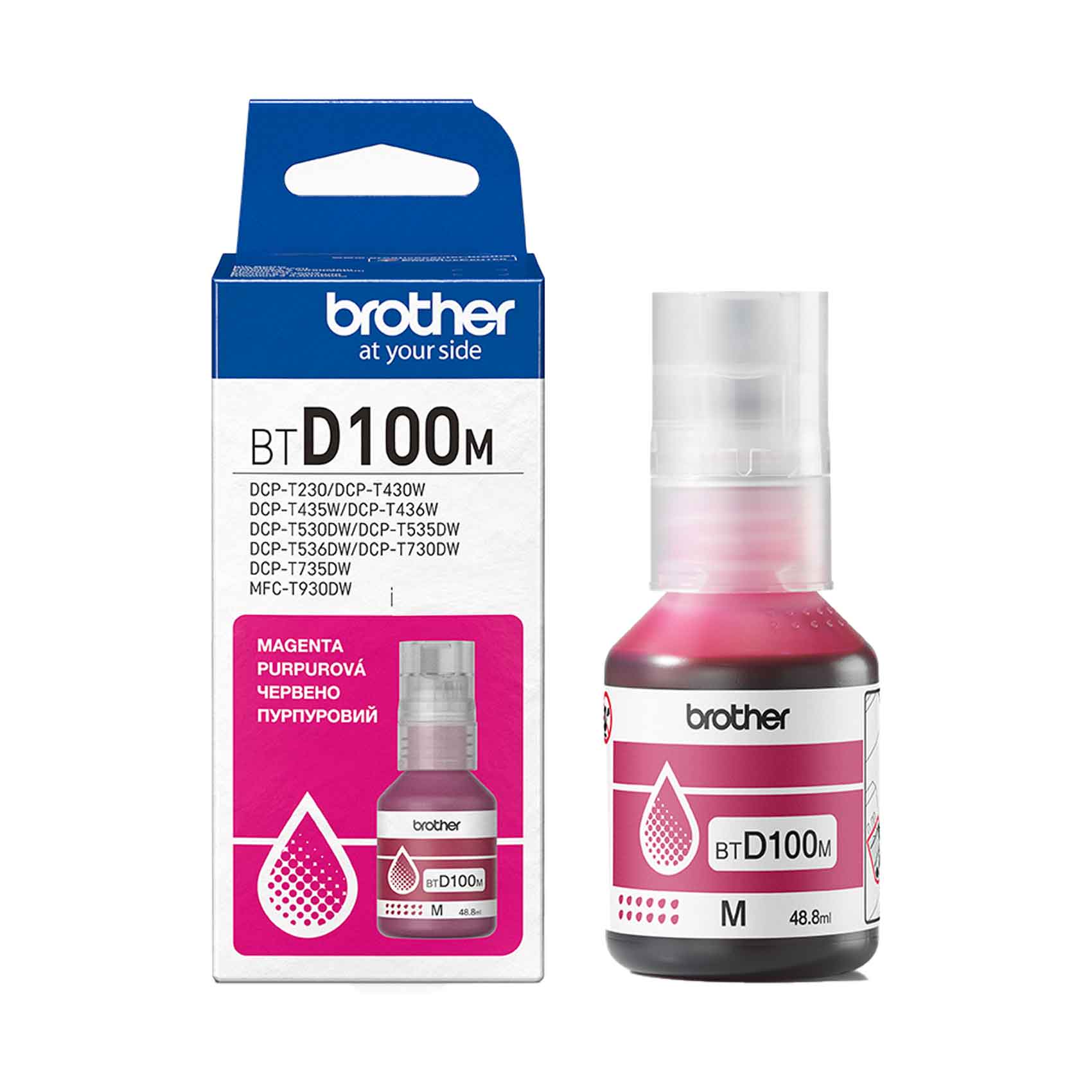 Brother Ink Bottle BTD100M Magenta