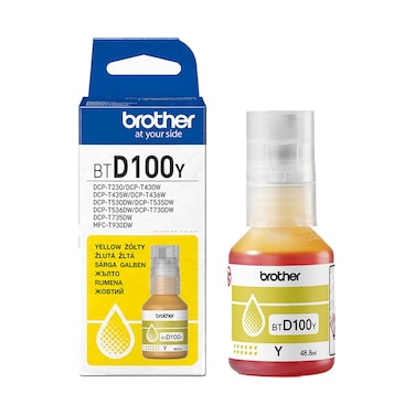 Brother Ink Bottle BTD100Y Yellow