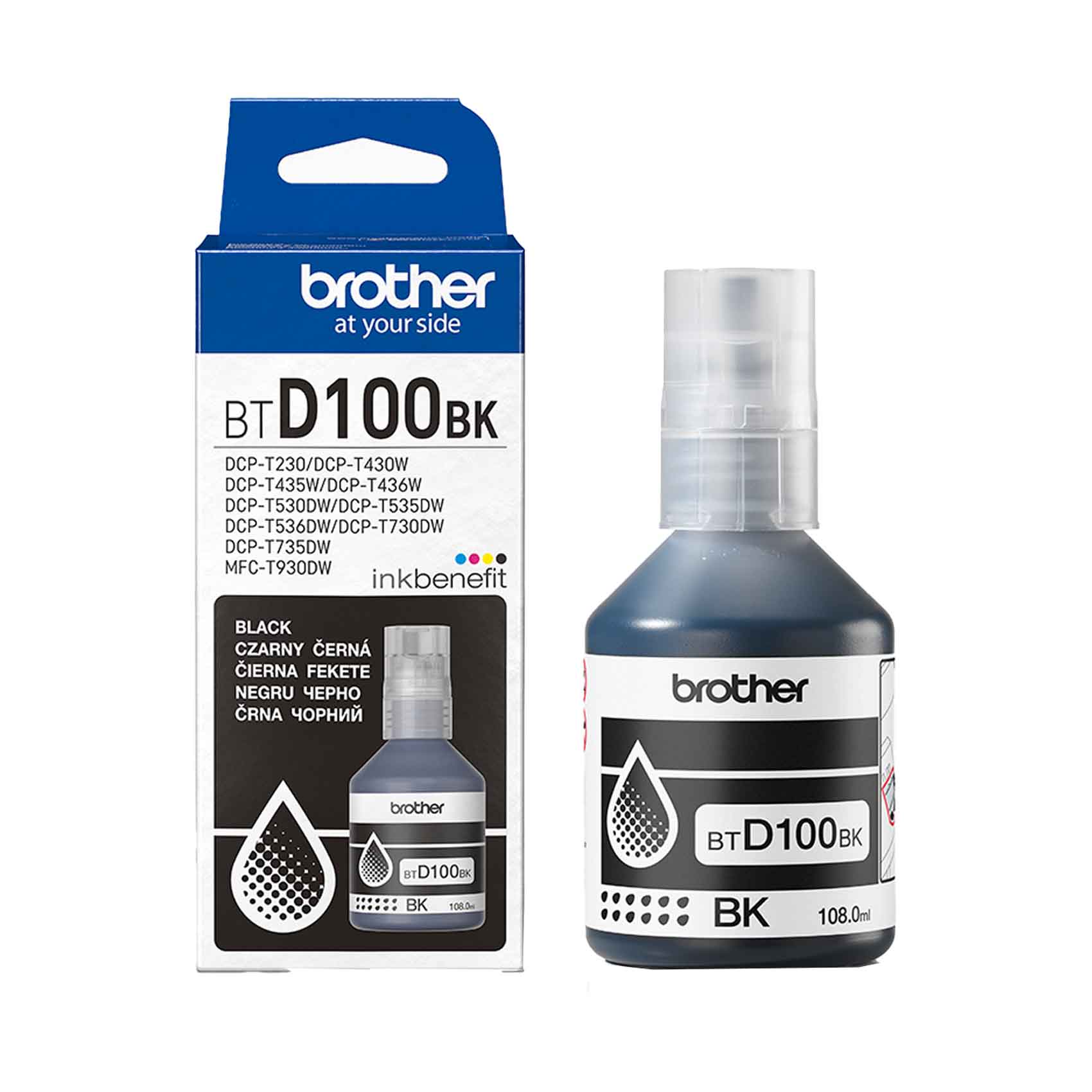 Brother Ink Bottle BTD100BK Black