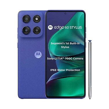 Motorola Smartphone Moto Edge 60 Stylus 5G 8GB RAM 256GB Storage Pantone Surf The Web (Blue)