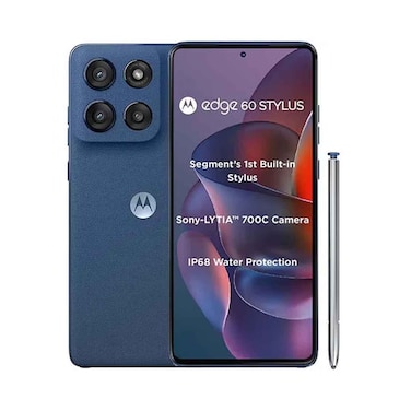 Motorola Smartphone Moto Edge 60 Stylus 5G 8GB RAM 256GB Storage Pantone Gibraltar Sea (Dark)