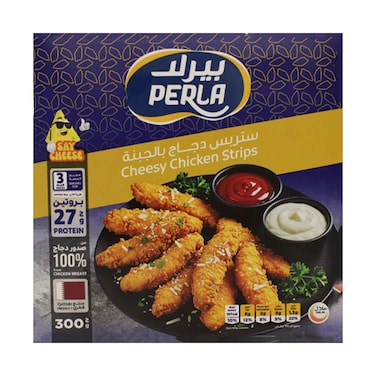Perla Frozen Cheesy Chicken Strips 300g