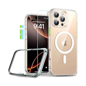 ESR Classic Phone Case (HaloLock) Set Compatible With I Phone 16 Pro Max Clear