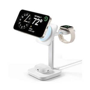 ESR 3 In 1 Magsafe Wireless Charging Station Set For Apple Watch, iPhone & AirPods White