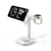 مجموعة محطة الشحن اللاسلكي ESR 3 في 1 Magsafe لساعة Apple Watch و iPhone و AirPods، لون أبيض