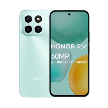 Honor Smartphone X6c 6GB RAM 128GB Storage Ocean Cyan