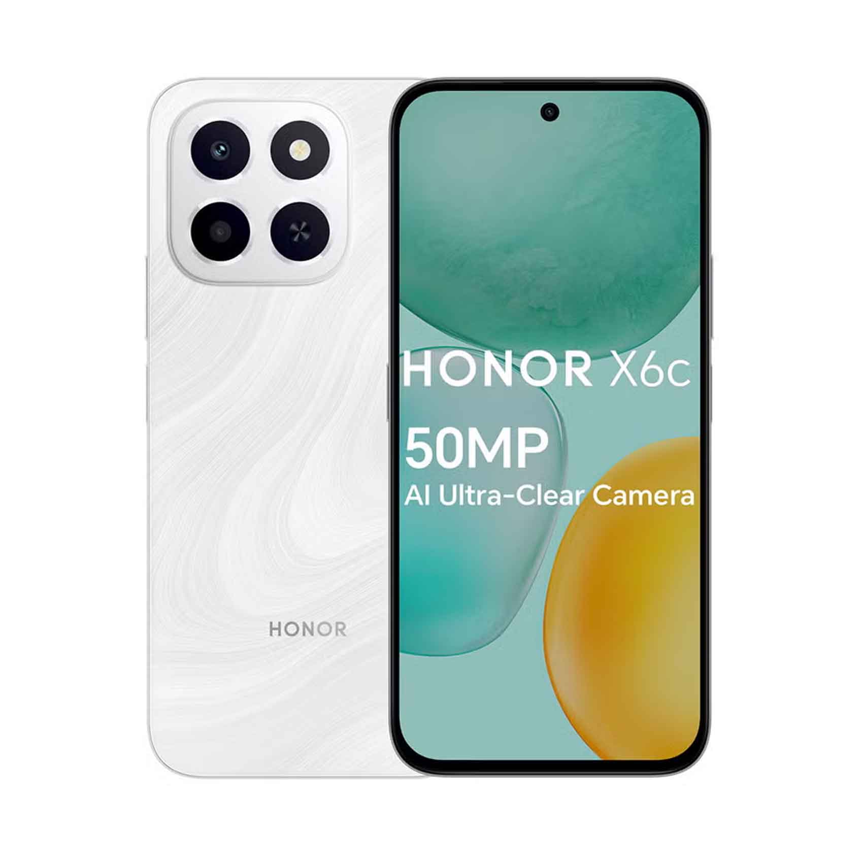 Honor Smartphone X6c 6GB RAM 128GB Storage Moonlight White