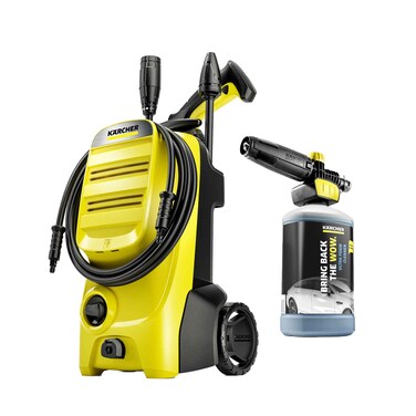 غسالة الضغط العالي كارشر K4 كلاسيك + منظف الرغوة الفائقة FJ10
