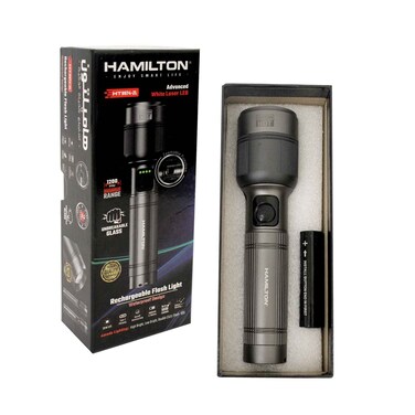 كشاف هاميلتون قابل لإعادة الشحن، ليزر أبيض متقدم ليد HT9974-ZL