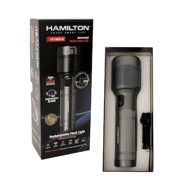 كشاف هاميلتون قابل لإعادة الشحن، ليزر أبيض متقدم ليد HT9975-ZL