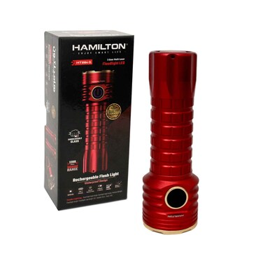 Hamilton Rechargeable Flashlight, Floodlight LED 3 Gear Multi Laser HT9964-ZL