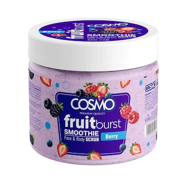 Cosmo Face &amp; Body Scrub, Fruit Burst Smoothie Assorted 500ml