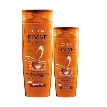 L'oreal Paris Elvive Shampoo Extra Ordinary Oil Jojoba For Dry Hair 400+200ml