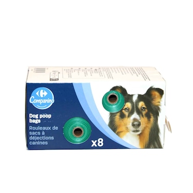 أكياس فضلات للكلاب من كارفور كومبّانينو 8 قطع