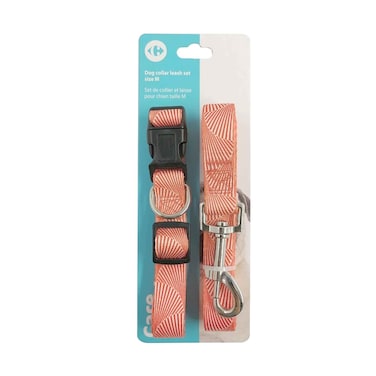 طقم طوق ومقود للكلب من كارفور – مقاس متوسط