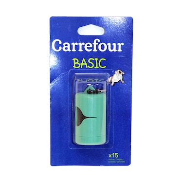أكياس إخراج أساسية مع موزع من كارفور 15 عبوة متنوعة