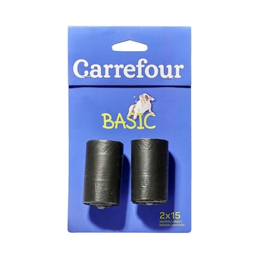 أكياس إخراج أساسية من كارفور 15 × 2 عبوات