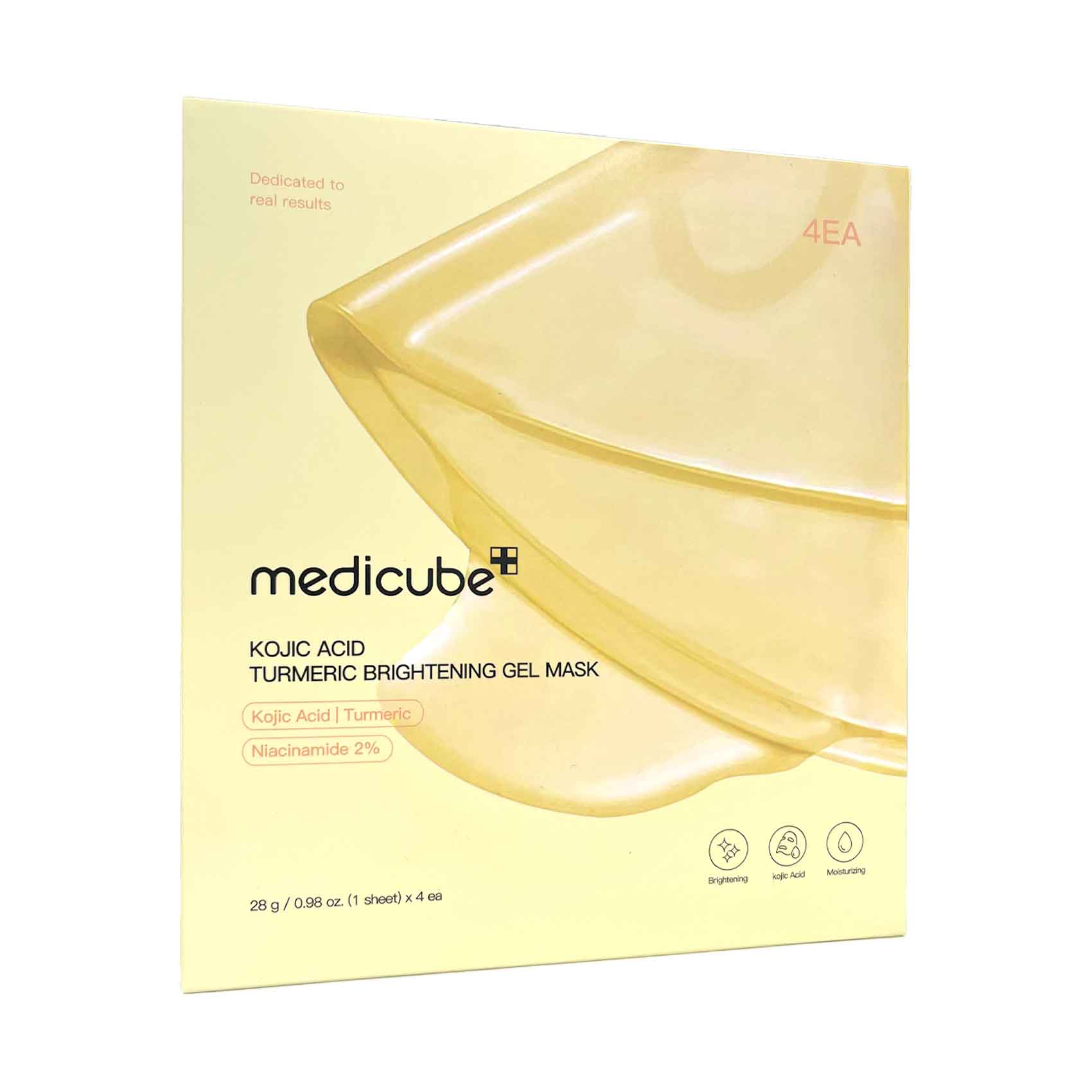 Medicube Kojic Acid Turmeric Brightening Gel Mask 4x28g