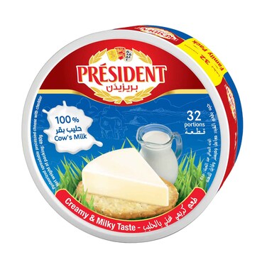 جبنة مثلثات معالجة من بريزيدنت 32 قطعة 480 جم