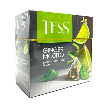 Tess Ginger Mojito Green Tea with Lemon Peel &amp; Mint 20 Bags