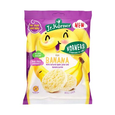 Jr Korner Mini Rice Cakes With Banana 30g