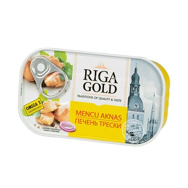 Riga Gold Canned Fish COD Liver In Its Own Oil 120g